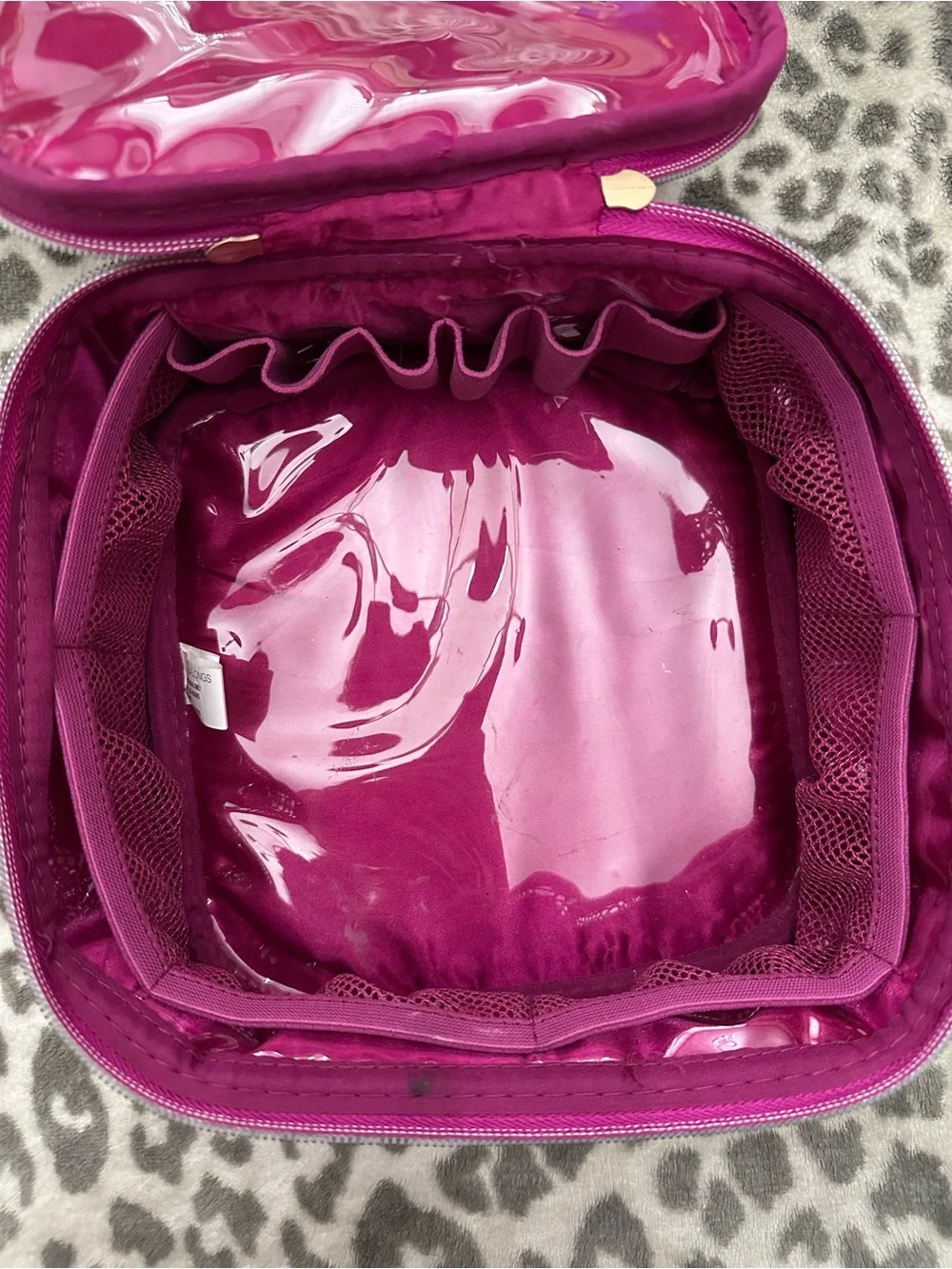 MyTagalongs Scarlett Velour Trunk Case in Dark Pink One Size
